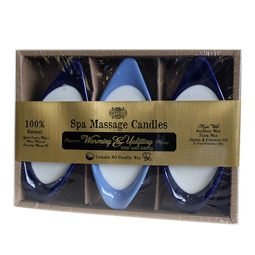 Spa Massage Candles - Muscle Ease (pack of 3) 100ml-massage-oils ,spa-massage-candles